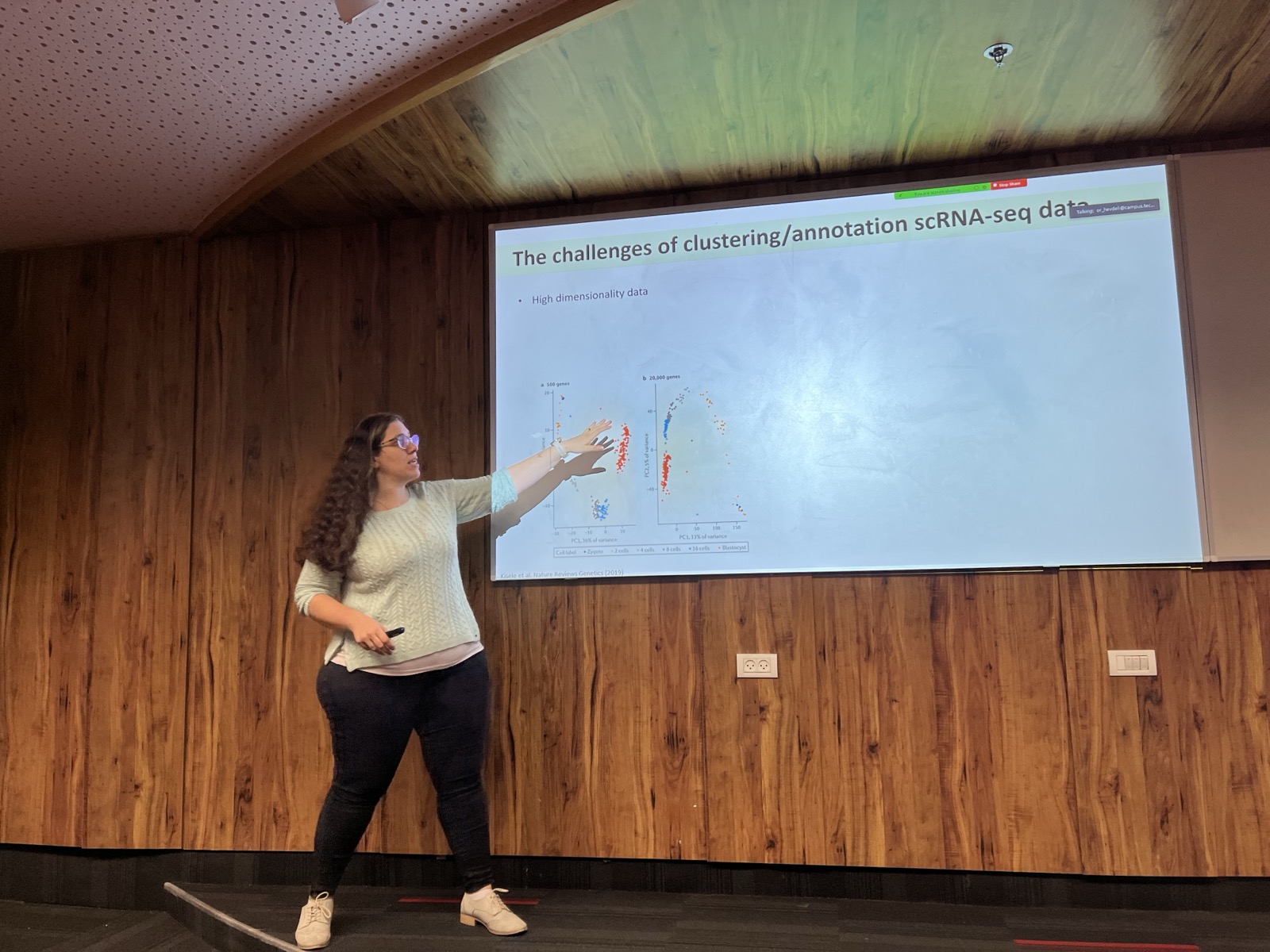 Or Hevdeli presenting on scRNA-seq clustering challenges