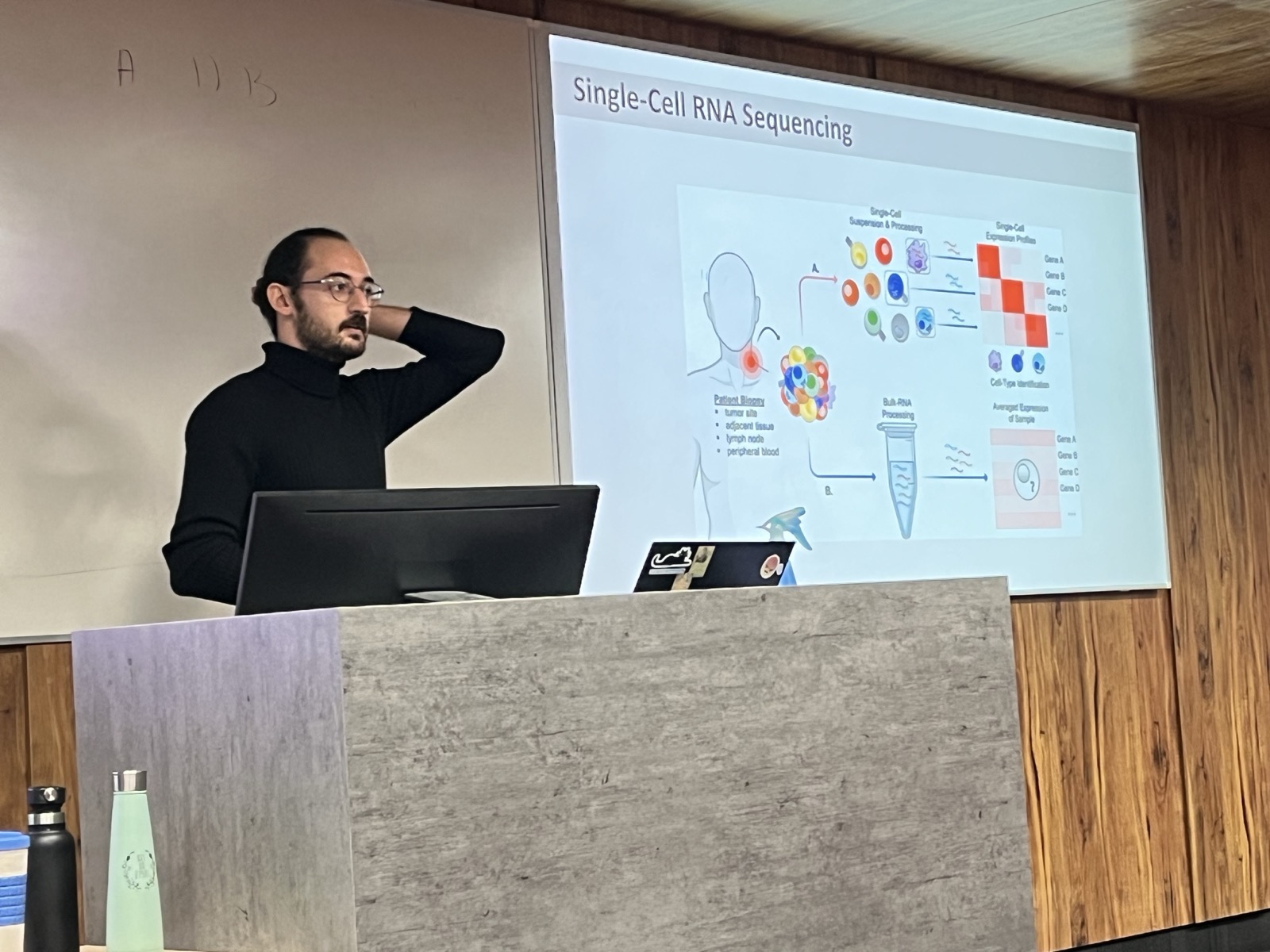 Mahmoud Yazbak at his MSc seminar